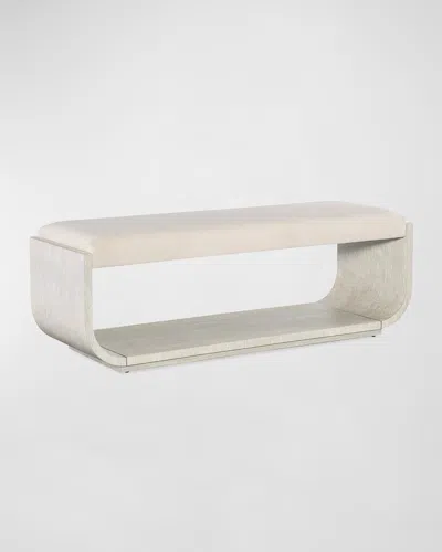 Hooker Furniture Modern Mood Bed Bench In Cream/brown