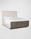 Hooker Furniture Modern Mood Upholstered King Panel Bed In Natural, Mink