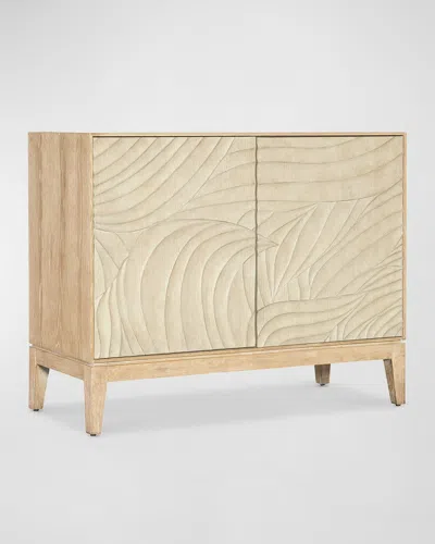 Hooker Furniture Retreat Carved Nightstand In Cream