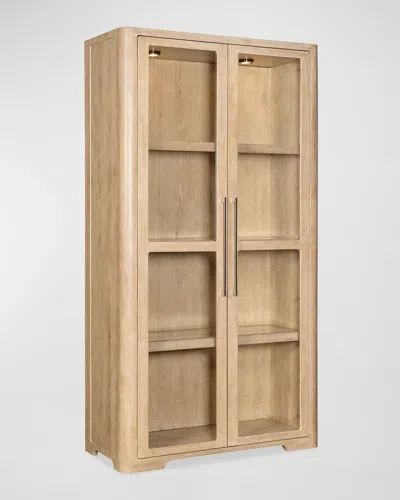 Hooker Furniture Retreat Display Cabinet In Neutral