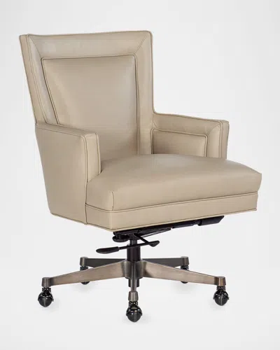 Hooker Furniture Rosa Leather Executive Swivel/tilt Desk Chair In Appolo Mineral