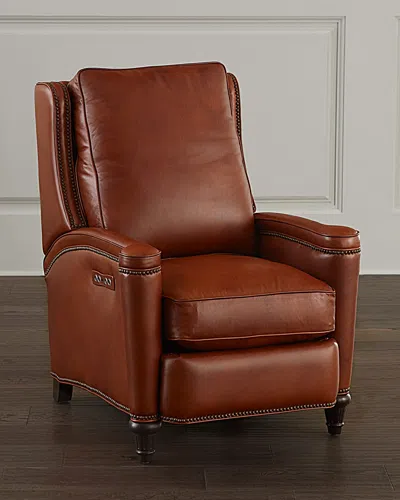 Hooker Furniture Rylea Power Recliner Chair With Power Headrest In Brown