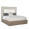Hooker Furniture Serenity Rookery King Upholstered Panel Bed In Dark Gray