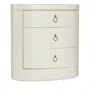 Hooker Furniture Serenity Wavecrest Oval Nightstand In Cream White
