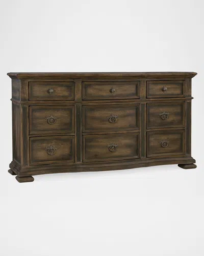 Hooker Furniture Williamson 9-drawer Dresser In Dark Brown