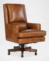 Hooker Furniture Wright Leather Executive Swivel/tilt Desk Chair In Brown