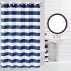 Hookless Cabana Stripe Shower Curtain In Blue
