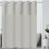 Hookless Plain Weave Shower Curtain In Sand