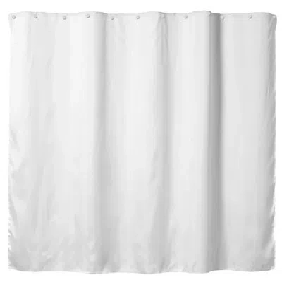 Hookless Shower Curtain Replacement Liner In White