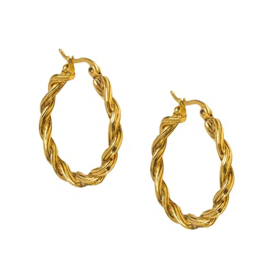 Hoops + Chains Ldn Women's Adele Hoops Gold