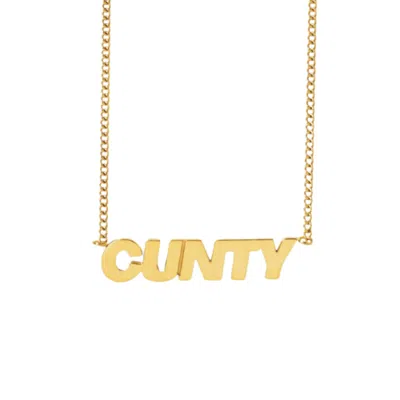 Hoops + Chains Ldn Women's Cunty Chain - Gold