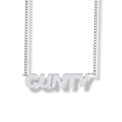 Hoops + Chains Ldn Women's Cunty Chain - Silver