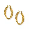 Hoops + Chains Ldn Women's Gold Erykah Hoops In Gold