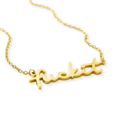 Hoops + Chains Ldn Women's Gold Fuckit Chain