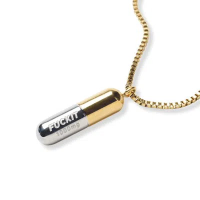 Hoops + Chains Ldn Women's Gold Fuckit Pill