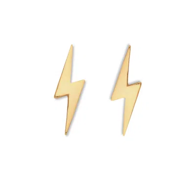 Hoops + Chains Ldn Women's Gold Lightning Studs
