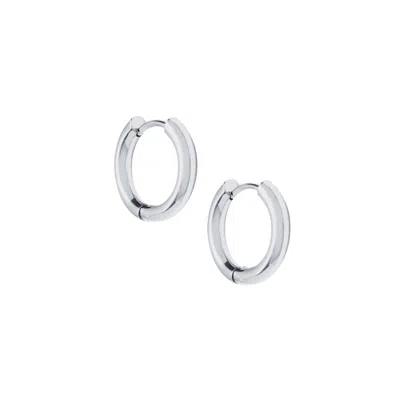 Hoops + Chains Ldn Women's Mini Huggies Silver