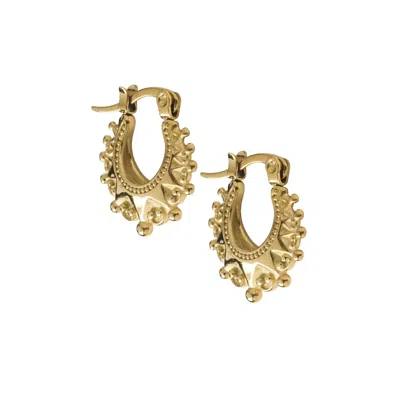 Hoops + Chains Ldn Women's Tiny Joy Huggies - Gold
