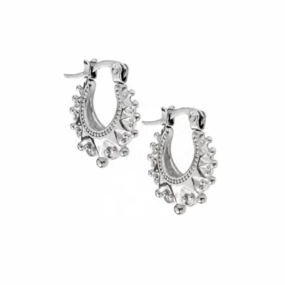 Hoops + Chains Ldn Women's Tiny Joy Huggies -  Silver