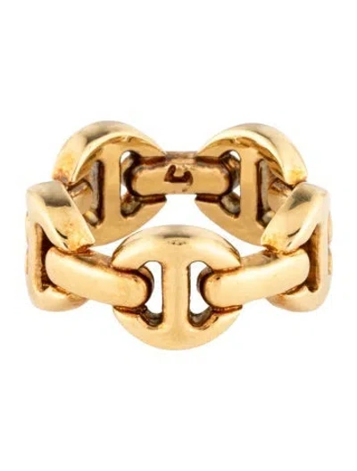 Pre-owned Hoorsenbuhs 18k Classic Tri Link Band In Multicolor