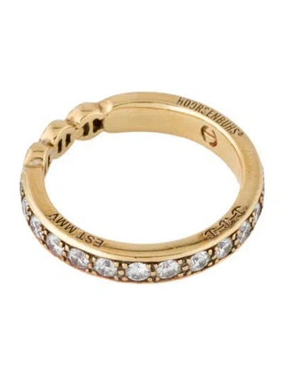 Pre-owned Hoorsenbuhs 18k Diamond Band Ring In Multicolor
