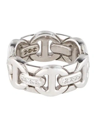 Pre-owned Hoorsenbuhs 18k Diamond Bridge Ring In Multi