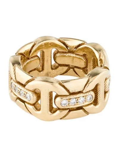 Pre-owned Hoorsenbuhs 18k Diamond Bridges Eternity Band In Multi