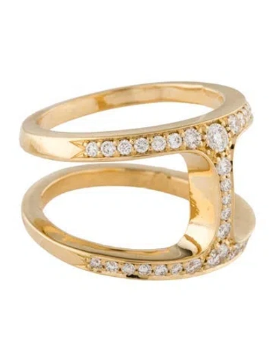 Pre-owned Hoorsenbuhs 18k Diamond Dame Brute Phantom Ring In Multi