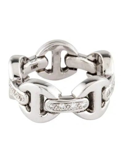 Pre-owned Hoorsenbuhs 18k Diamond Dame Link Ring In Multicolor