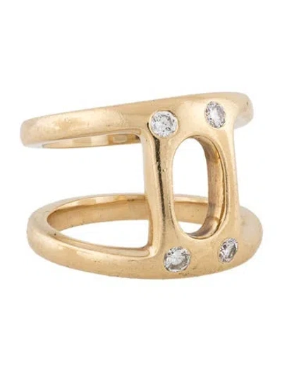 Pre-owned Hoorsenbuhs 18k Diamond Dame Phantom Ii Ring In Multicolor