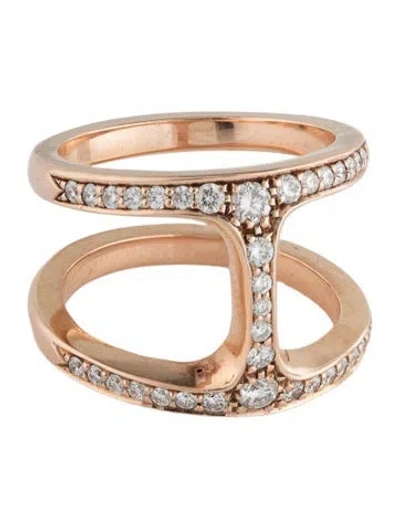 Pre-owned Hoorsenbuhs 18k Diamond Dame Phantom Ring In Multicolor