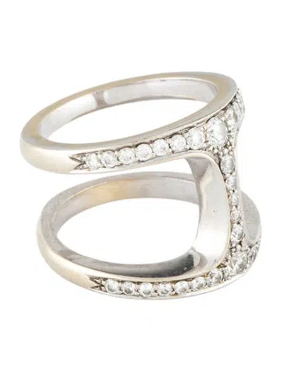 Pre-owned Hoorsenbuhs 18k Diamond Dame Phantom Ring In Transparent