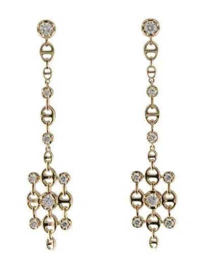 Pre-owned Hoorsenbuhs 18k Diamond Kosmic Drop Earrings In Multi