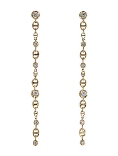 Pre-owned Hoorsenbuhs 18k Diamond Kosmic Strand Drop Earrings In Multi