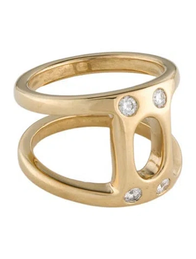 Pre-owned Hoorsenbuhs 18k Diamond Phantom Ring In Multi