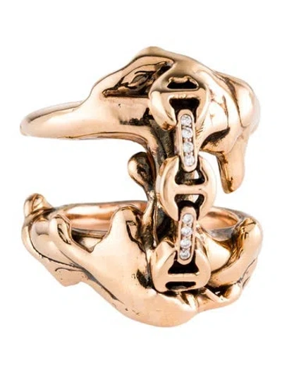 Pre-owned Hoorsenbuhs 18k Diamond Sacred Collection Cocktail Ring In Multi