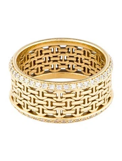 Pre-owned Hoorsenbuhs 18k Diamond Stapel Ring In Multi