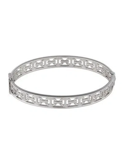 Pre-owned Hoorsenbuhs 18k Interlocking Bangle Bracelet, 6.25" In Multi