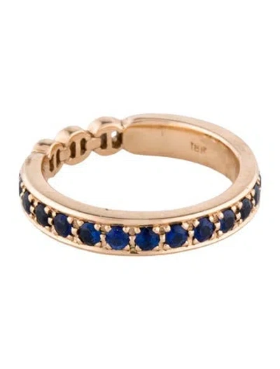 Pre-owned Hoorsenbuhs 18k Sapphire Band In Multi