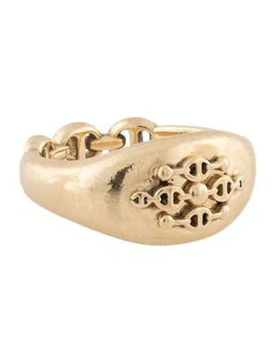 Pre-owned Hoorsenbuhs 18k Signet Ring In Multicolor