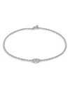 Hoorsenbuhs 18k White Gold Micro Chain Necklace With Diamonds, 0.93 Ct. T. W. In White