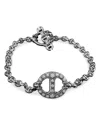Hoorsenbuhs 18k White Gold Open Link Diamond Large Link Toggle Bracelet In White