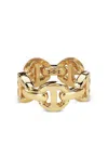 Hoorsenbuhs 18k Yellow Gold Classic Tri-link Ring In Gold