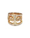 Hoorsenbuhs 18k Yellow Gold Dame Phantom Clique Antiquated Ring With Diamonds, 1.01 Ct. T. W. In Gold