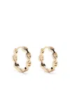 Hoorsenbuhs 18k Yellow Gold Link Huggie Earrings In Gold