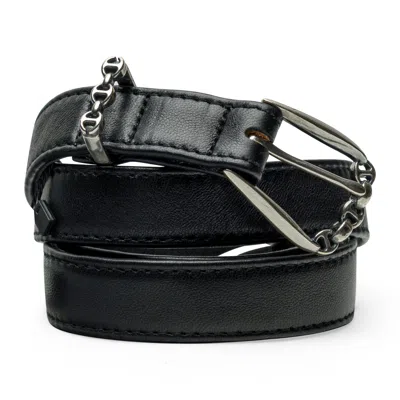 Hoorsenbuhs 424 Lambskin Belt Black