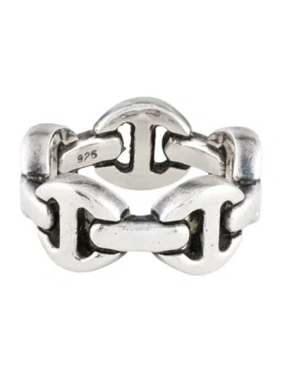 Pre-owned Hoorsenbuhs Classic Tri-link Band Ring In Multi