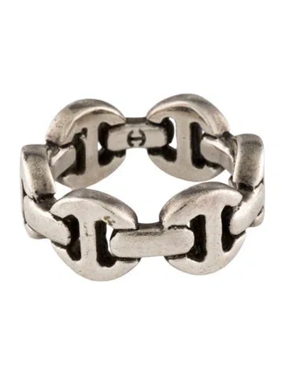 Pre-owned Hoorsenbuhs Classic Tri-link Band Ring In Multicolor