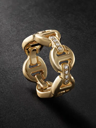 Hoorsenbuhs Dame Tri-link Gold Diamond Ring
