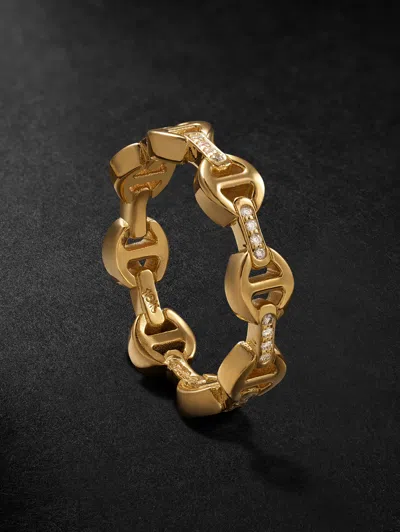Hoorsenbuhs Dame Tri-link 18-karat Gold Diamond Ring